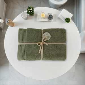 100% Organic Cotton Bath Sheets - Gift Ribboned