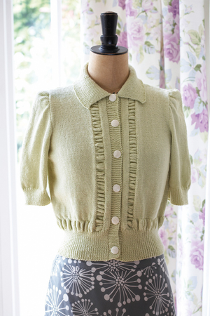 Vintage Short Sleeved Cardigan Knitting Pattern