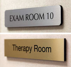 Flush Mount Office Sign - 9" x 2"