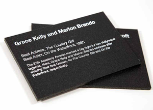 Gallery and Museum Placards - Black with White Text