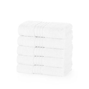 Egyptian Collection 700 gsm White Face Cloths - Pack of 12