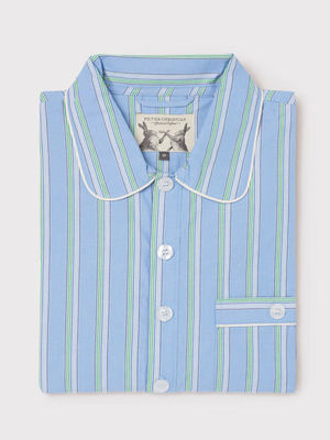 Blue & Green Cotton Nightshirt