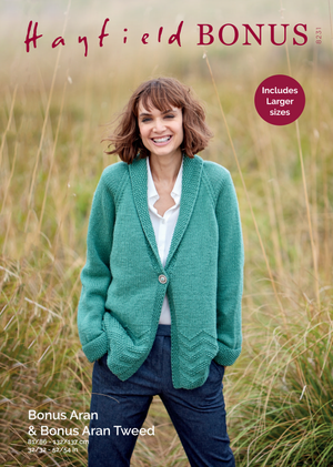 Jacket in Hayfield Bonus Aran (8231)
