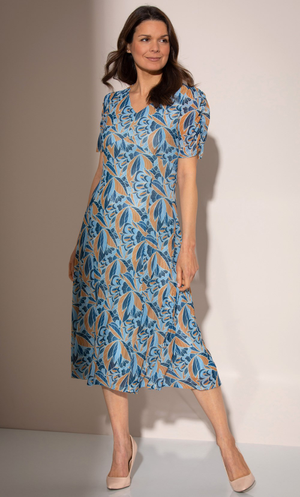 blue midi dress floral Thats So Fetch | Astra Midi Dress | Blue Floral