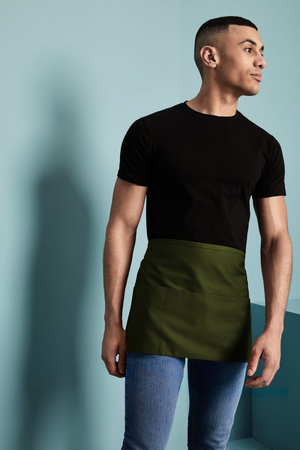 Simon Jersey Short Money Apron, Olive