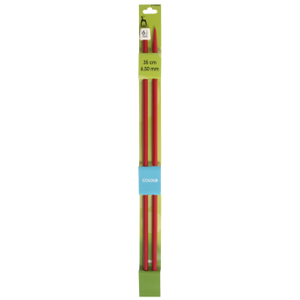 Pony Classic 35cm Coloured Plastic Knitting Needles