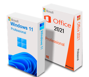 Microsoft Windows 11 Professional + Microsoft Office 2021 Professional Plus License for 3 PC