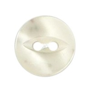 Milward Buttons - Size 11mm, 2 Hole, Pearl Effect, Pearl Cream, Pack of 7