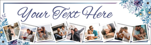 Personalised Wedding Banner - Welcome To Our Wedding - 9 Photo Upload