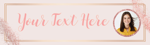 Personalised Hen Do Banner - Pink Party - Custom Text &amp; 1 Photo Upload