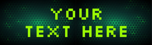 Personalised Happy Birthday Banner - Green Gaming - Custom Text