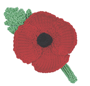 Knitted Poppy