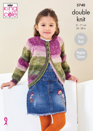 Cardigan and Sweater in King Cole Bramble DK (5740)