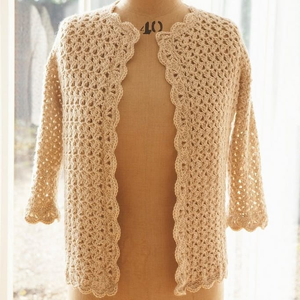 Vintage Ladies Cardigan Crochet Pattern