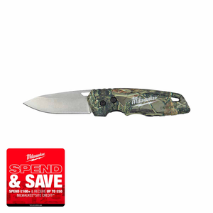 Milwaukee 4932492375 FASTBACK™ Camo Folding Knife
