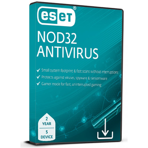 ESET NOD32 Antivirus (2 Years / 5 Devices License) (Subscription / Global)