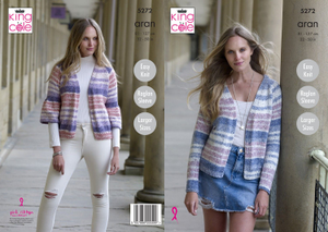 Cardigans in King Cole Drifter Aran (5272)