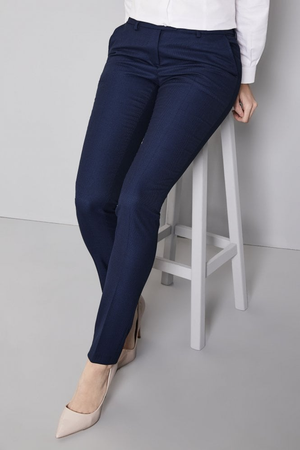 SJ Contemporary Women's Slim Leg Trouser, Reg. Length, Blue
