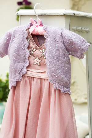 Vintage Girls Sequin Bolero Knitting Pattern