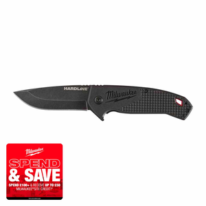 Milwaukee 4932492453 HARDLINE™ 89mm Folding Knife Smooth