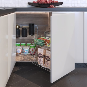 Soft close magic corner unit