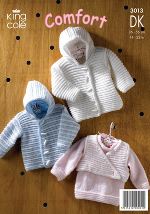 Jacket, Sweater and Body Warmer in King Cole Comfort DK (3013)