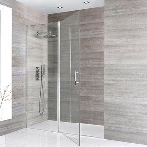 Milano Portland - Hinged Single Door Shower Enclosure - 1160mm