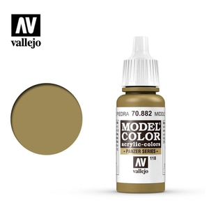 Vallejo 882 Model Colour Middle Stone 18ml Paint Dropper Bottle