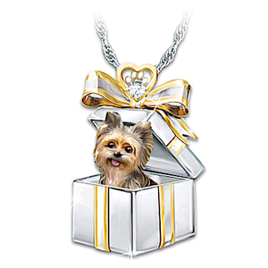 Gift Of Love Yorkie Pendant Necklace