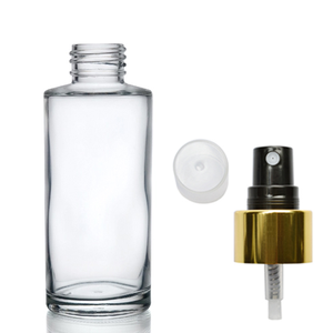100ml Luxury Glass Perfume Bottle - Gold &amp; Black