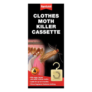 Rentokil Clothes Moth Killer Cassette Pack of 4