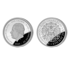 The 2023 King Charles III Coronation Silver One Crown