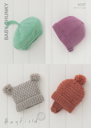 Hats in Hayfield Baby Chunky (4597)