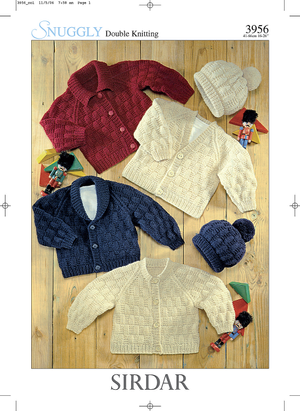 Cardigans and Hat in Sirdar Snuggly DK (3956)