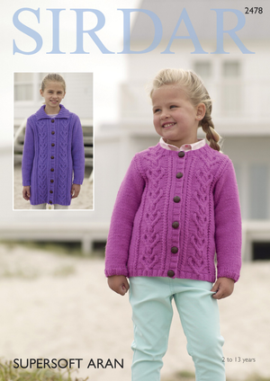 Cardigans in Sirdar Supersoft Aran (2478)