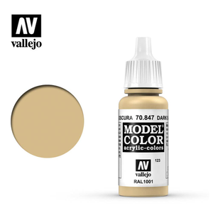Vallejo 847 Model Colour Dark Sand 18ml Paint Dropper Bottle