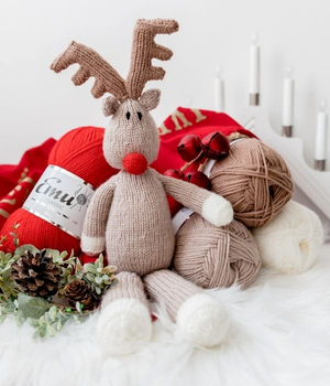 Emu Knitted Reindeer Kit