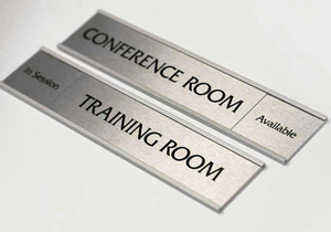 Satin Silver Conference Room Signs/Employee Signs