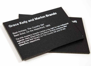Gallery and Museum Placards - Black with White Text