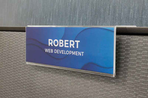 Cubicle Hanger Workstation Sign