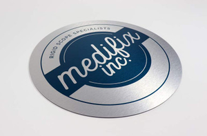 Round Printed Poly-Metal Signs