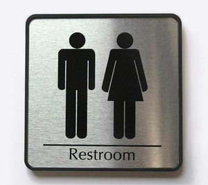 Restroom Signs - 9" x 9" or 12" x 12" - Men, Women, Unisex, Handicapped