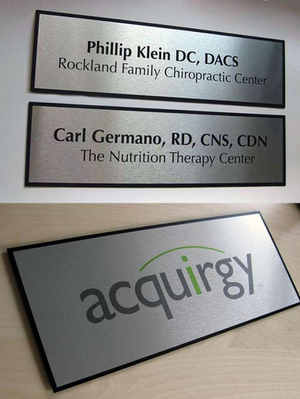 19.5" x 5.5" Slim Office Door Signs