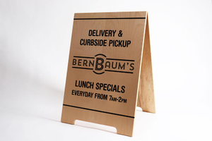 A-Frame Sidewalk Signs - Wooden