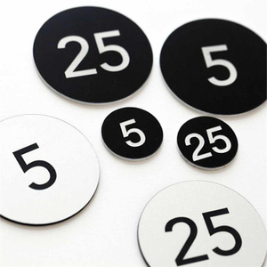 Engraved Round Mini Door Markers
