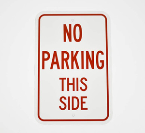 Non Reflective Aluminum Parking Signs
