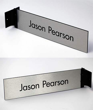 Two-Sided Hallway Projecting Sign - Slim Profile Wall Mount Bracket