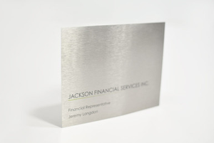 Metal Inserts for Curved Signs