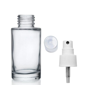 50ml Clear Glass Glass Perfume Bottle - White
