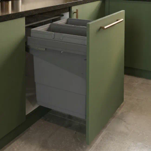 Soft close 80 litre pull out cargo bin for 600mm units